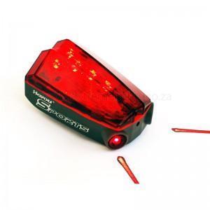 USB Rechargeable 5-LED Laser Bicycle Tail Light