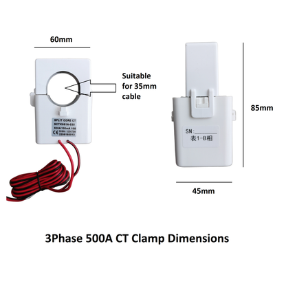 IAmMeter Bi-directional Three Phase WiFi Power Meter - 500A