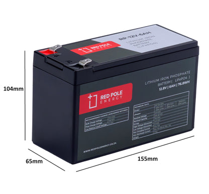 12V 12Ah Alarm / Gate Lithium Battery (12V 7Ah High Capacity Upgrade)