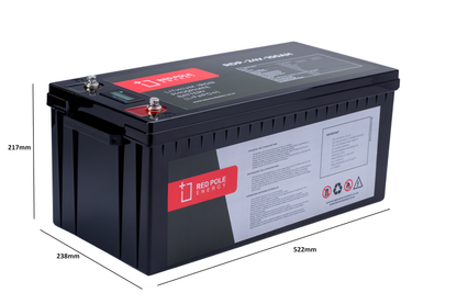 24V 100Ah Lithium Battery 2.56kWh - LCD Display