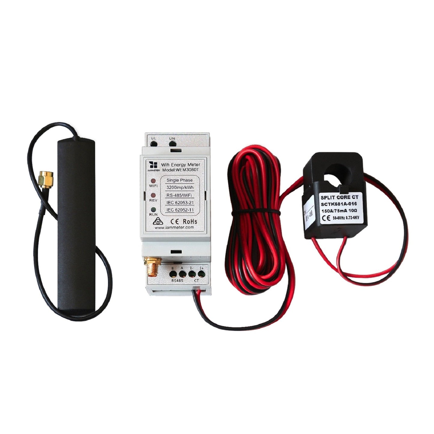 IAmMeter Bi-directional Single Phase WiFi Power Meter - 150A