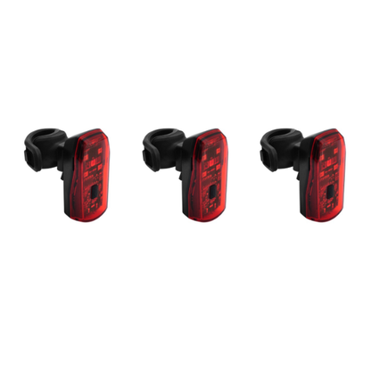 3 x Sensor Bicycle Red Tail Light