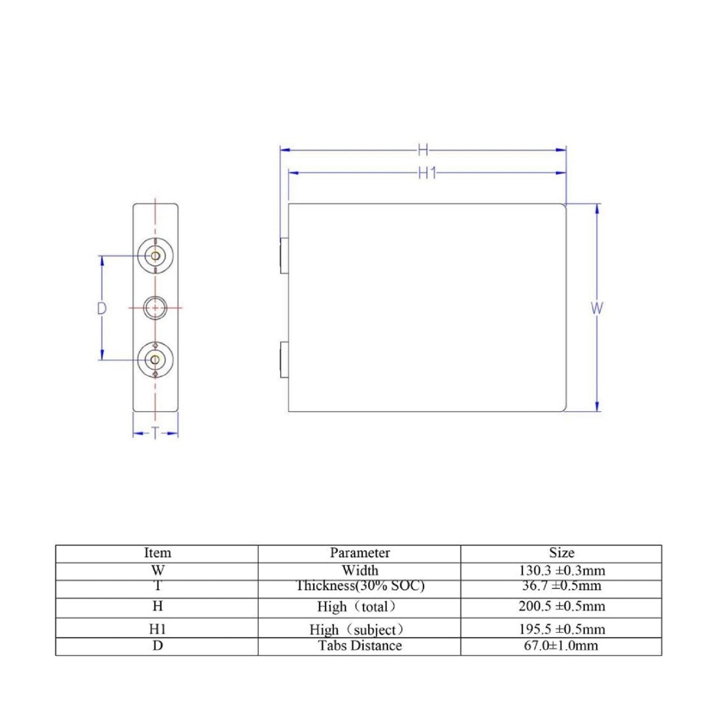 EVE 3.2V Prismatic Lithium LiFePO4 Cells